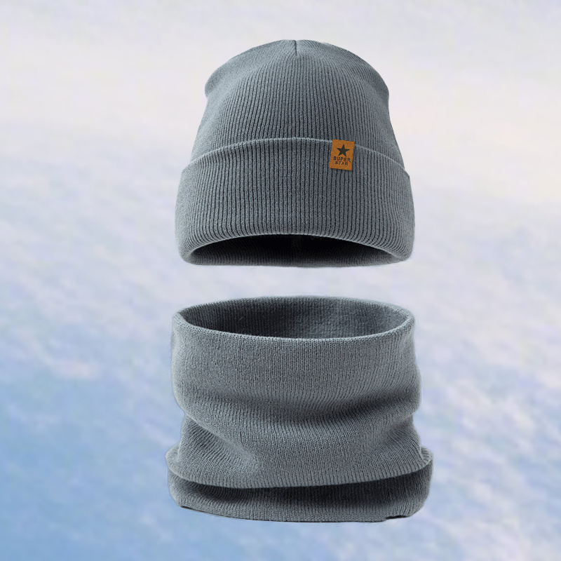TEMU 2pcs Winter Accessory Set, Suitable For Men And Women. Hat And Scarf, A Warm And Comfortable Matching Set. Perfect For Women' Wear, Suitable For