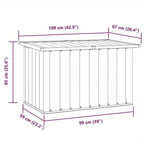 Large Outdoor Garden Storage Box with Lockable Lid - Heavy-Duty Black (Dark Gray) Organizer, 109x67x65cm, Lightweight & Portable Design for Patio, Yard, Garage - Easy Assembly, Durable Construction for Tools, Lawn Equipment & Outdoor Accessories Storage - Ideal for Residential & Commercial Use, Box, Cabinet, Rack for Outdoor Storage, Box,Cabinet,Rack for Outdoor Storage
