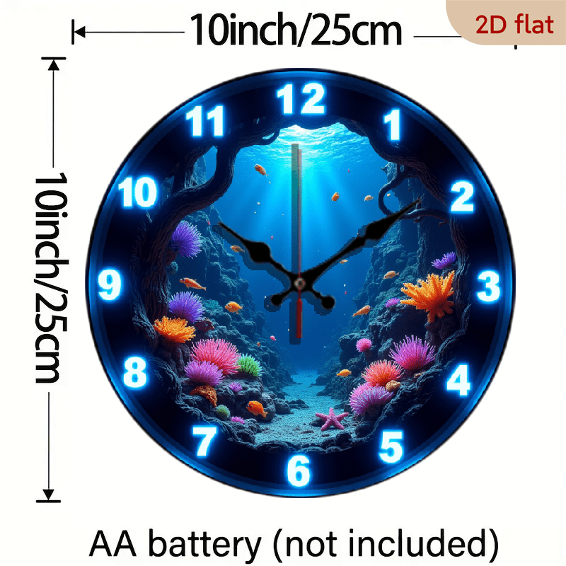 Underwater clock detail