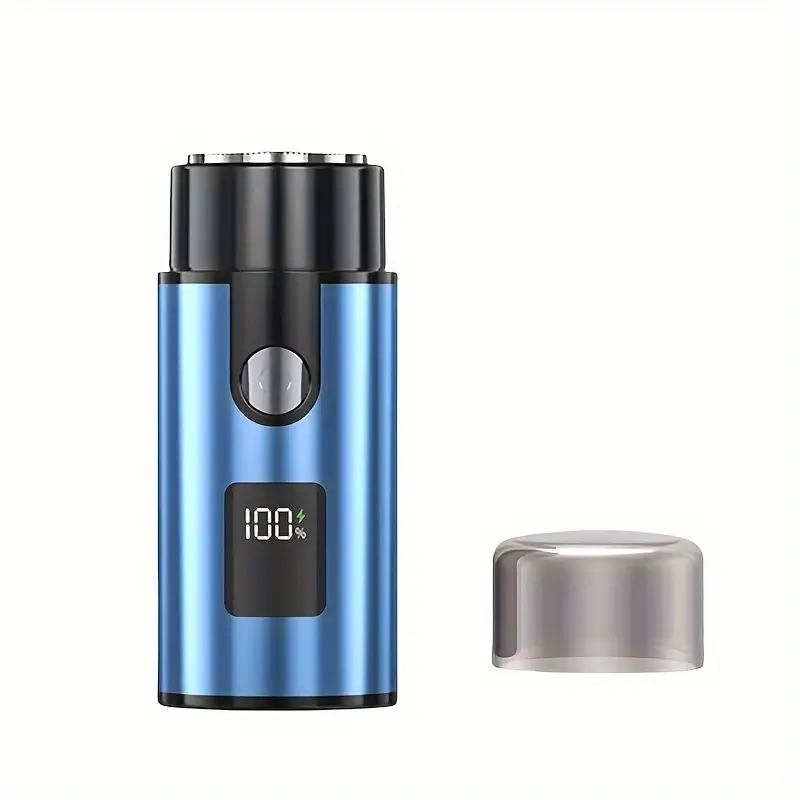 TEMU Mini Electric Shaver With & Smart Display - Portable Beard Trimmer Suitable For Travel, Office Use, Detachable Head For , -lasting Life - Ideal