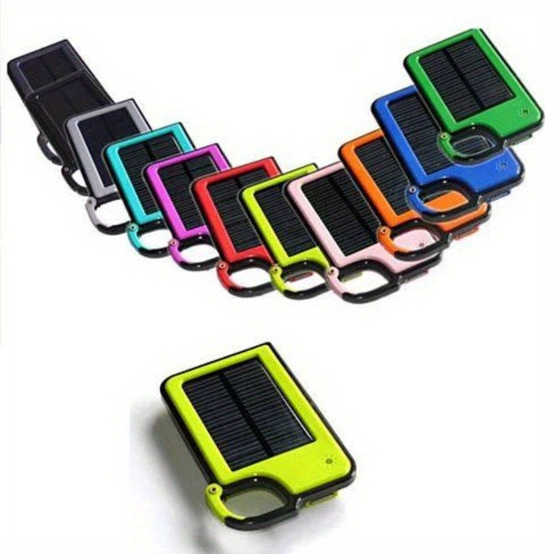 clip on solar charger for smartphones portable usb powered charger with   options black   orange red   for outdoor activities travel camping solar phone charger travel charging solution vibrant   design durable   material Product details 1