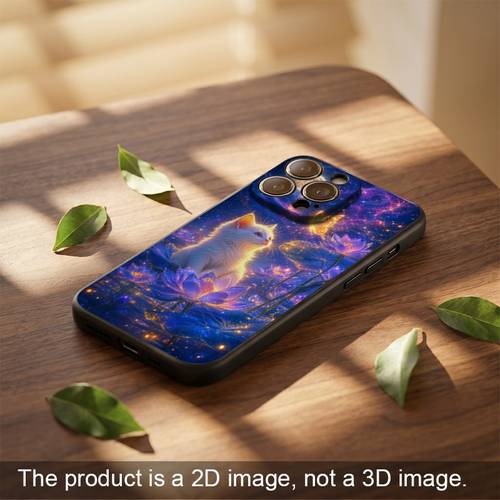 item picture phone case soft black 2d printed phone case suitable for iphone 17 16 15 14 13 12 pro max featuring a cartoon style gradient cat pattern