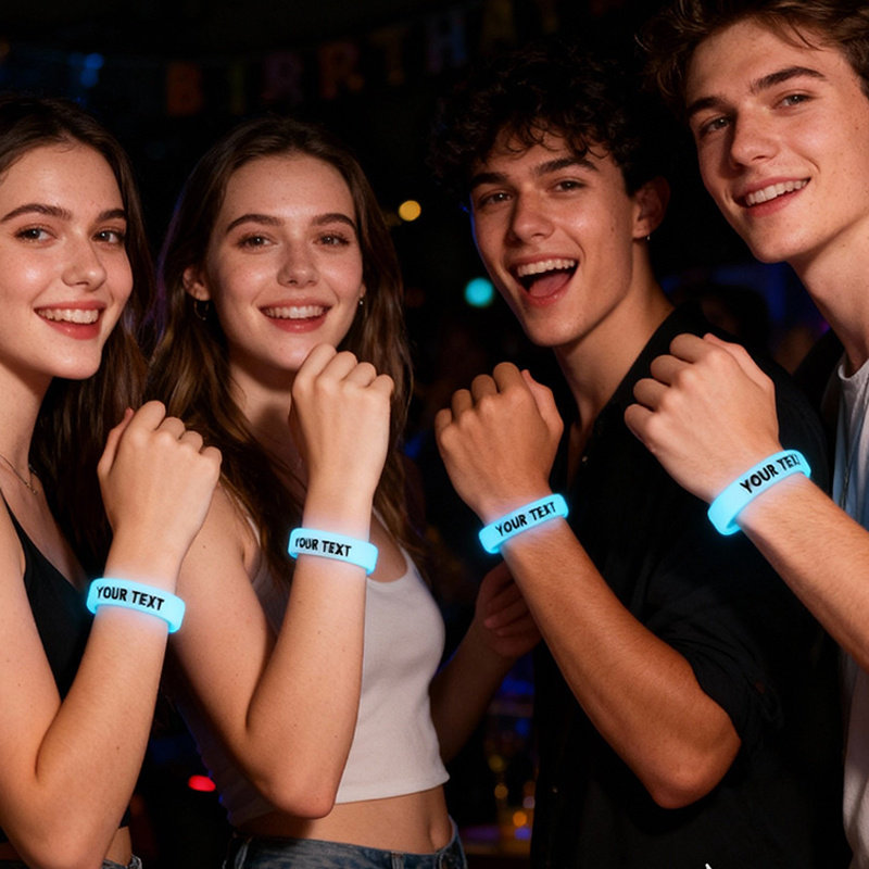 92pcs Glow-in-the-Dark Silicone Bracelets for Comfortable Wear