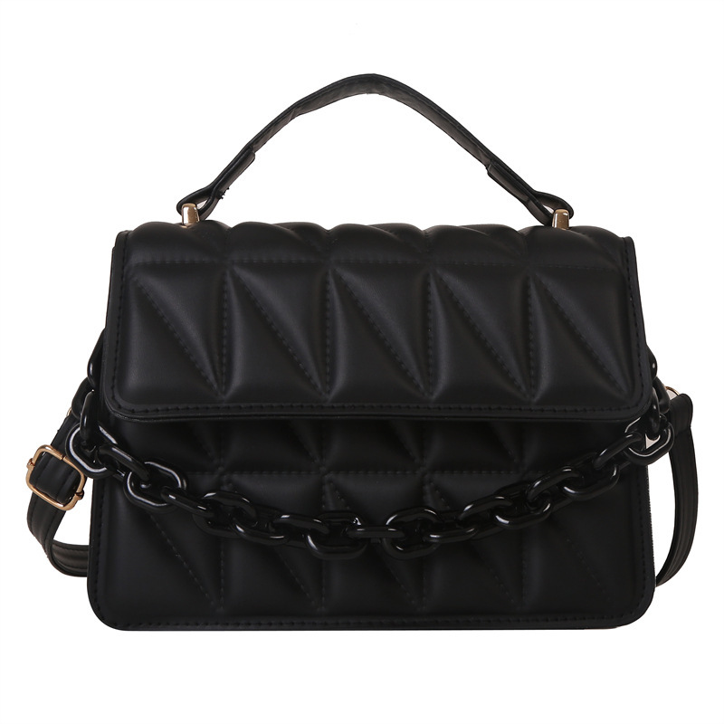 Image of Mini Casual Quilted Crossbody Bag With A Magnetic Clasp And Adjustable Shoulder Strap, Small Tote Handbag Suitable For Everyday Use For Women. Can Hold Essentials Like A Phone, Wallet, And Power Bank.
