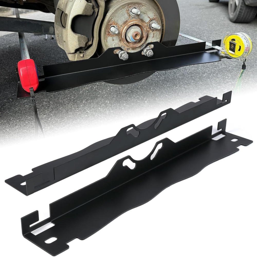 Image of Zree Wheel Alignment Tool Plate Black Iron Baked Paint Material Precise Measurement Of Universal For With Suspension Ring Suitable For Vehicle Maintenance And Calibration