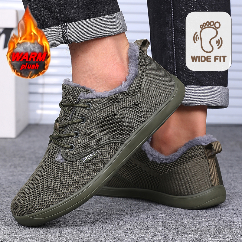 Men's Thickened Wide Toe Hiking Boots for Comfort and Warmth