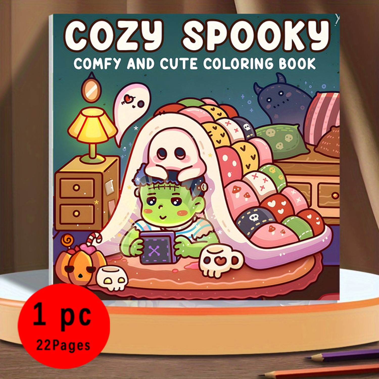 

cozy Spooky" Horror Coloring Book For Teens & Adults - 22 Pages With Unique Cover | Perfect Gift For Valentine's Day, Christmas, Halloween | Ideal , Couples, Families | 14+, 2d, Room Decor