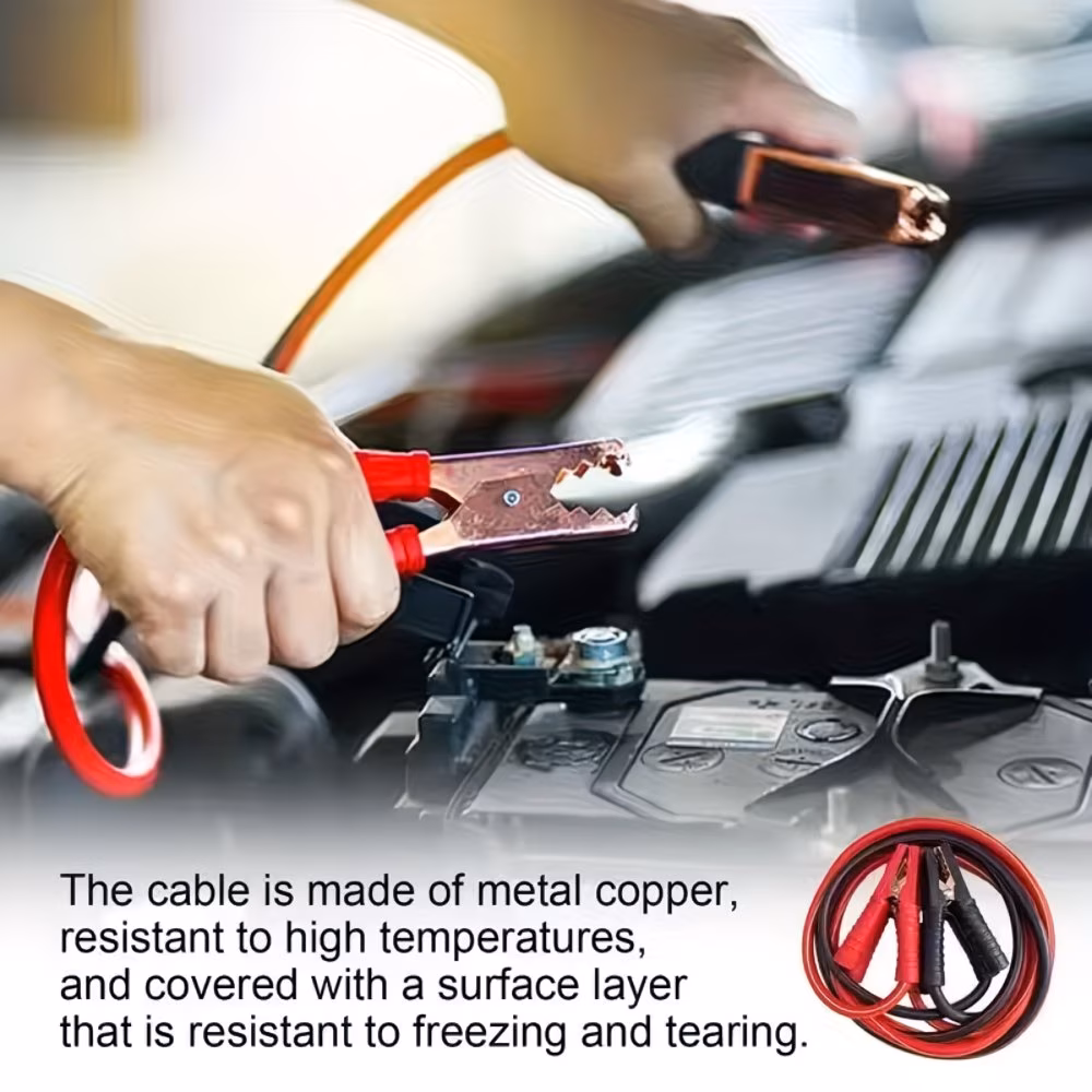 1 set of automotive emergency cables anti burn and anti spark emergency starting automotive rescue tools towing rescue tools automotive accessories Product details 2