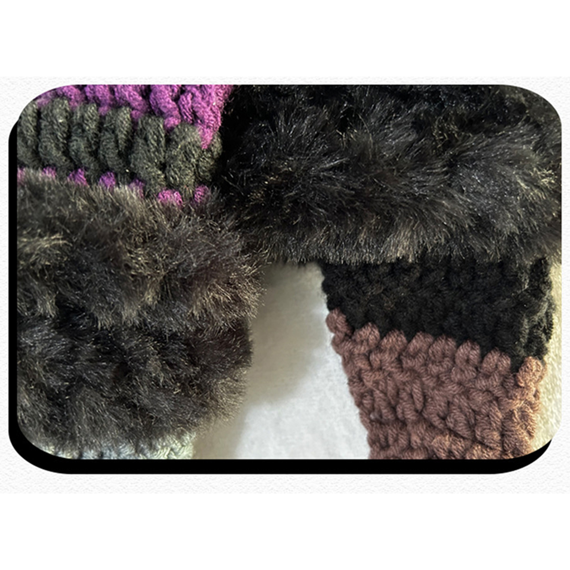 women s winter warm faux fur cat beanie earflap slouchy knit  display picture 3