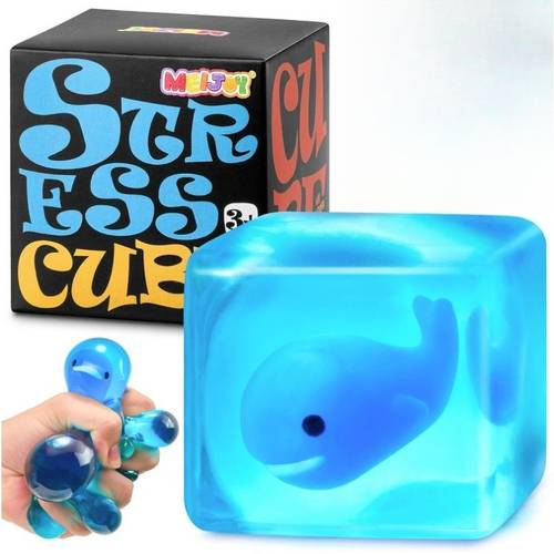 hefengcl random pattern new taba ocean cube squeeze toy light blue ocean themed cube squeezable toy novelty slow rebound squeeze toy relaxing relax cube soft and cute relax toy perfect classroom festival gift suitable for christmas