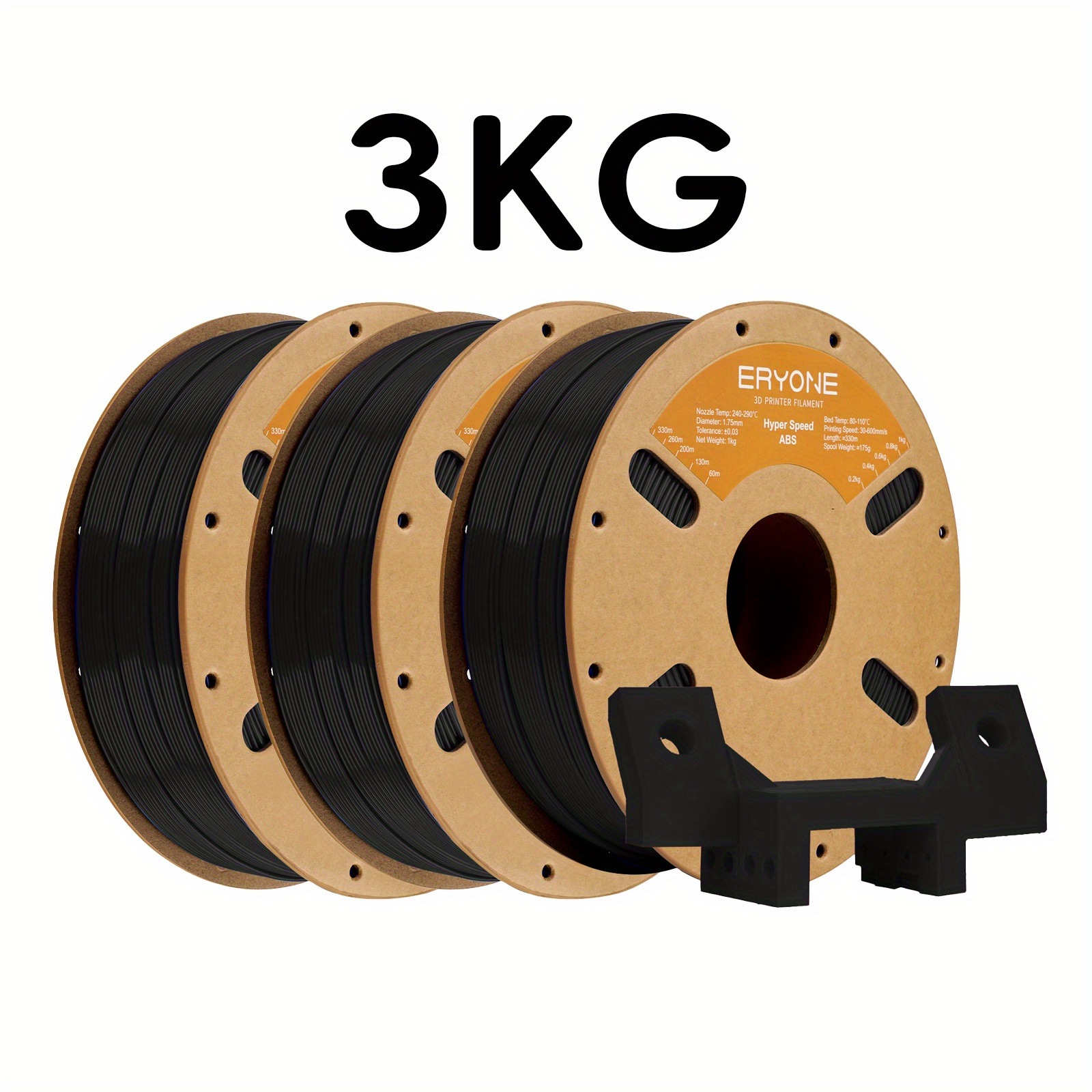 Eryone 3kg Abs 3d Printing Supplies Filament For 3d Printer, 1.75mm +/ -0.03mm
