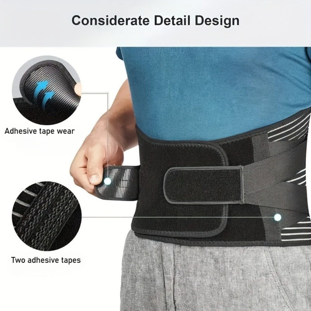 3d adjustable lumbar support back brace with straps and posture heavy duty belt for lower back with back support straps stabilization grade for men and women daily use gym ideal for and outdoor holiday gifts Product details 5