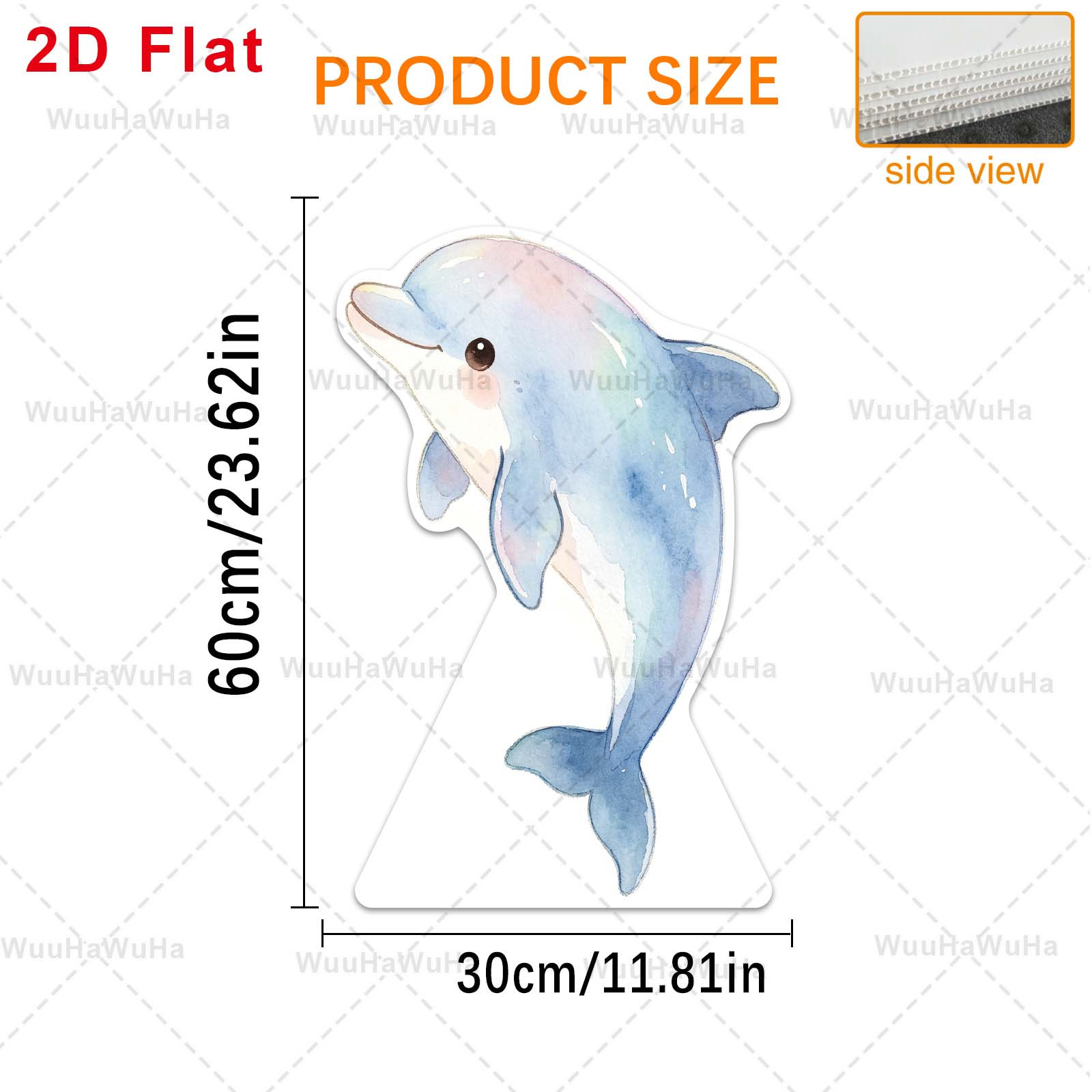 TEMU Supporto per Photo Booth a forma di delfino, 1 pezzo, con cornice a forma di delfino - Plastica adatta per uso interno/esterno, decorazioni per