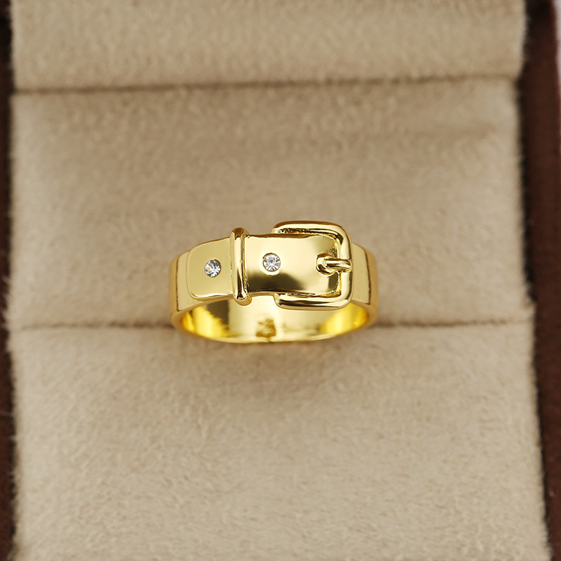 Belt Style Ring - Gold