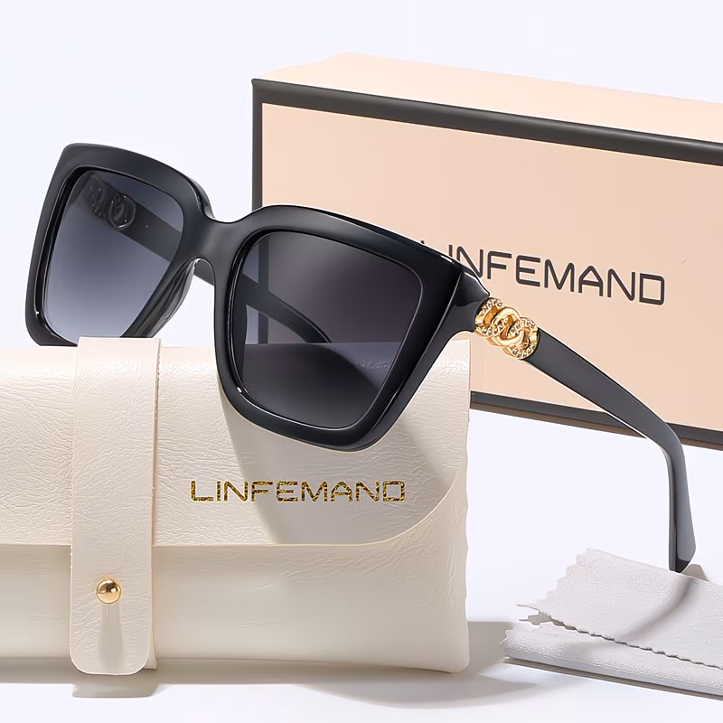 classic square chic decorative glasses for women best friend photos shopping daily wear holiday gift Product details 6
