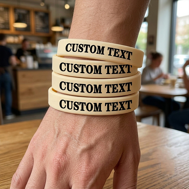 180pc Glow-in-the-Dark Custom Wristband Set, Personalised