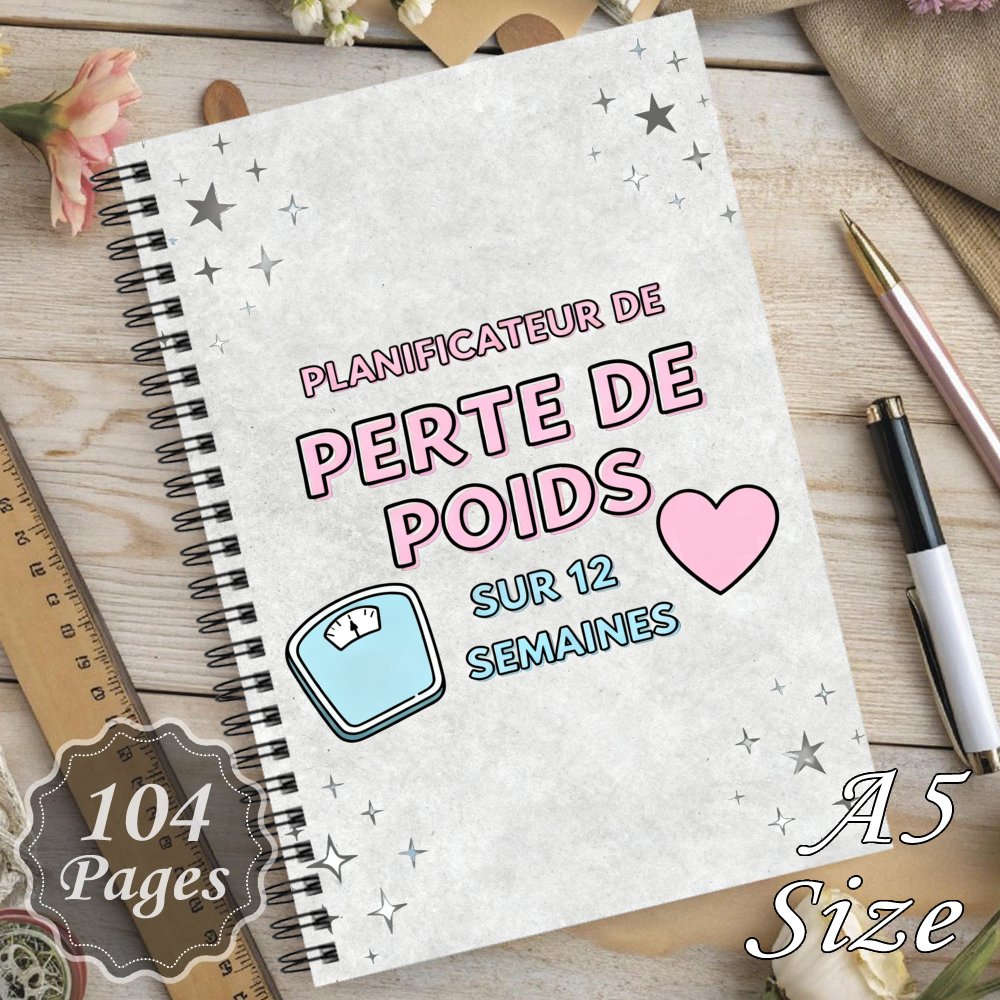 TEMU Un plan de de poids en 1 livre et un journal de santé, 12 semaines de de la de poids, des corporelles, de la condition , du sommeil, de