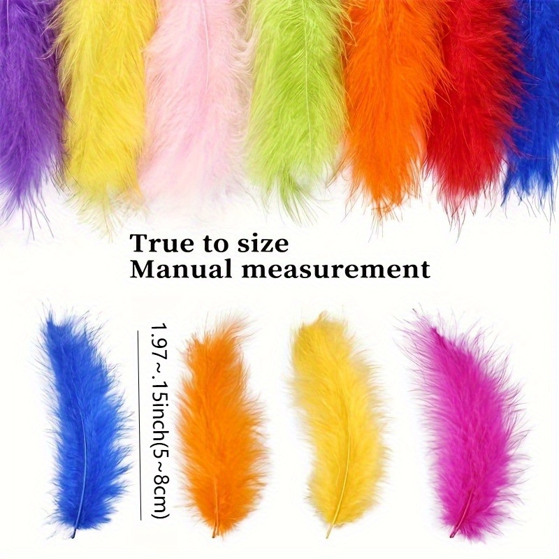110pcs Color Simulation Feather DIY Creative Art Course Kit