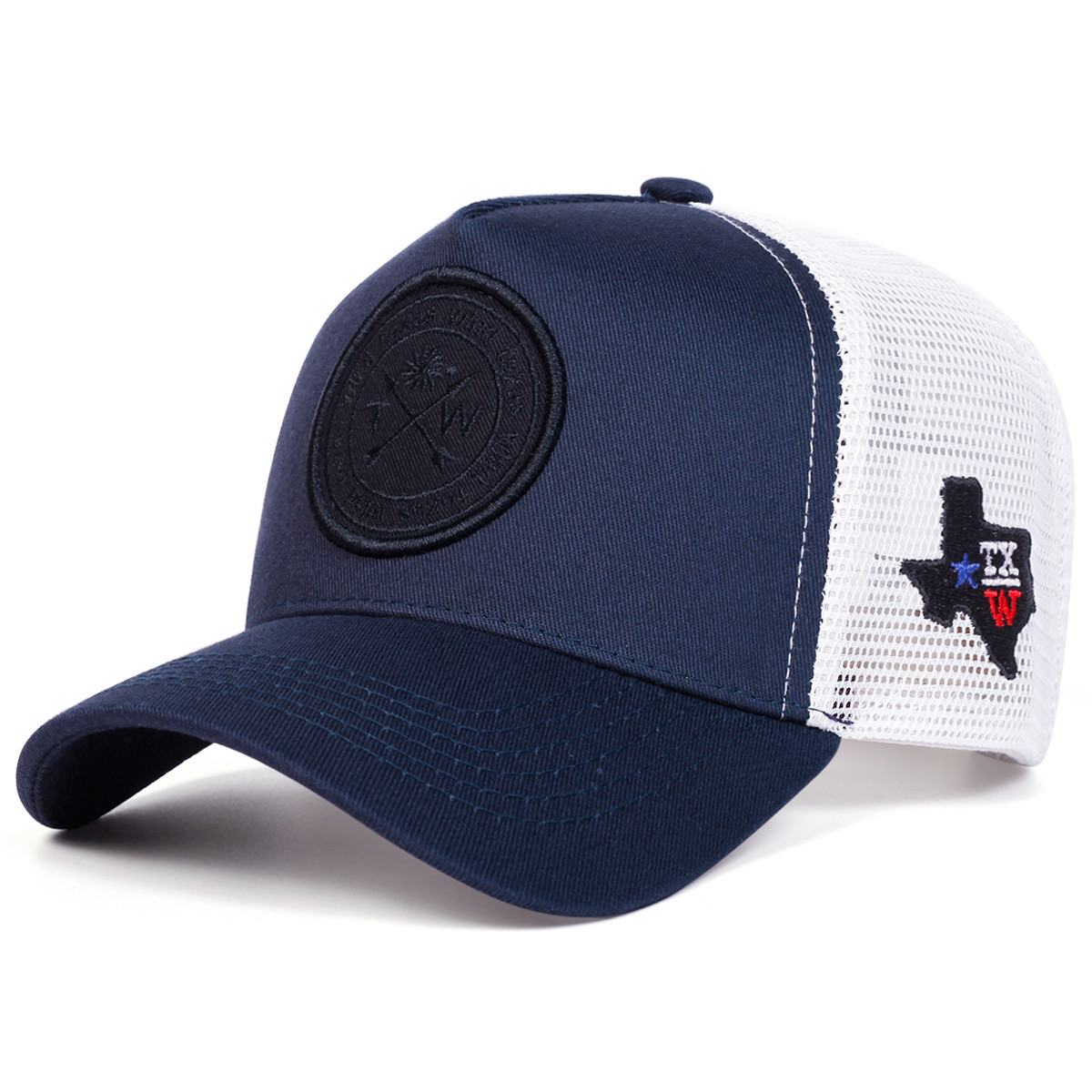 TEMU 1 Gorra de béisbol para hombre TW con de solar bordado, gorra de malla de paneles a , gorra casual ajustable para exteriores, adecuada para
