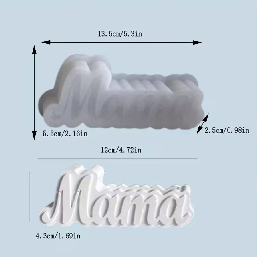 E-shop [Harzform] . Mama-Blumenarrangement-Vase Silikonform Muttertagsgeschenk Kreative Vase Tropfkleber-Zement-Ton--Gips-Anhängerform Kreative