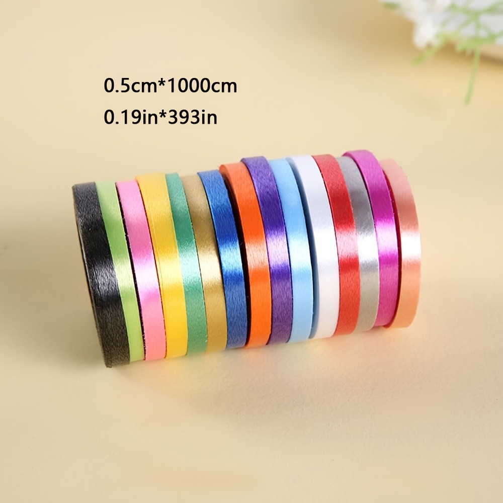 Image of Random Colors 7pcs Balloon Tie Ribbons, Suitable For Balloon Binding And Party Decoration, Suitable For Christmas, Festivals, Weddings, Birthdays, Celebrations And Party Decoration