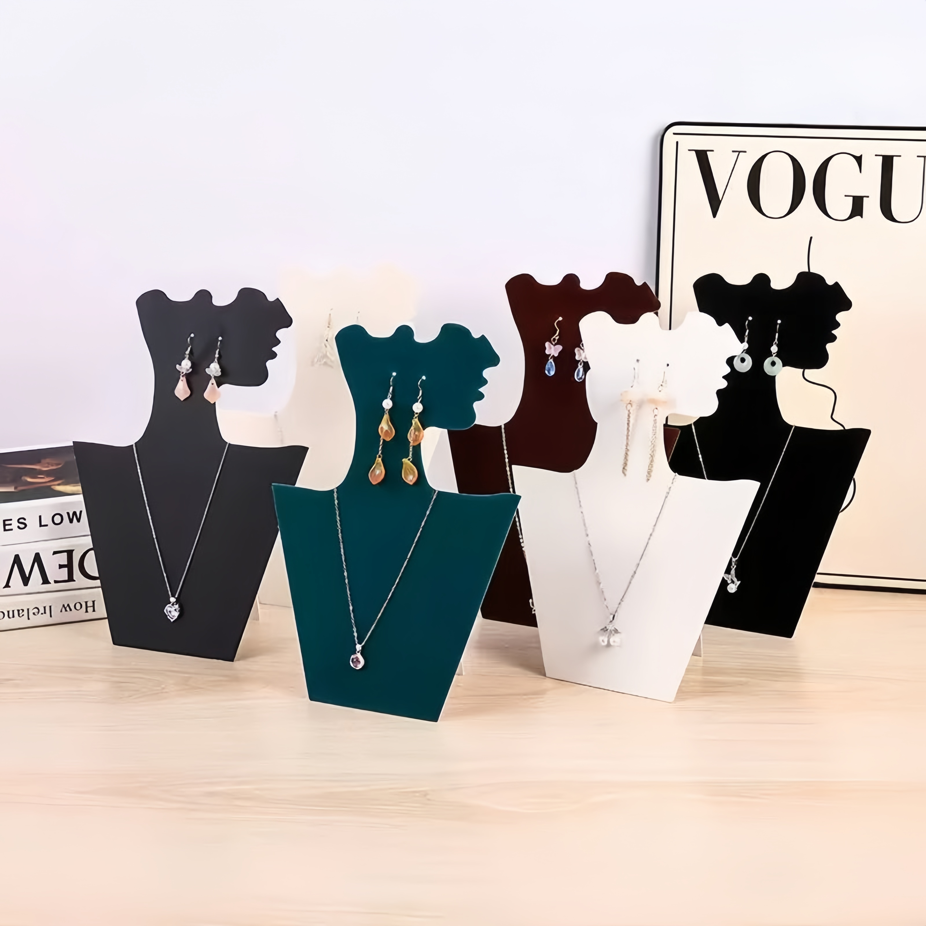 Black Velvet Earring Display Stand - Stud Earring Holder Rack For Storage & Display 9 thumbnail image