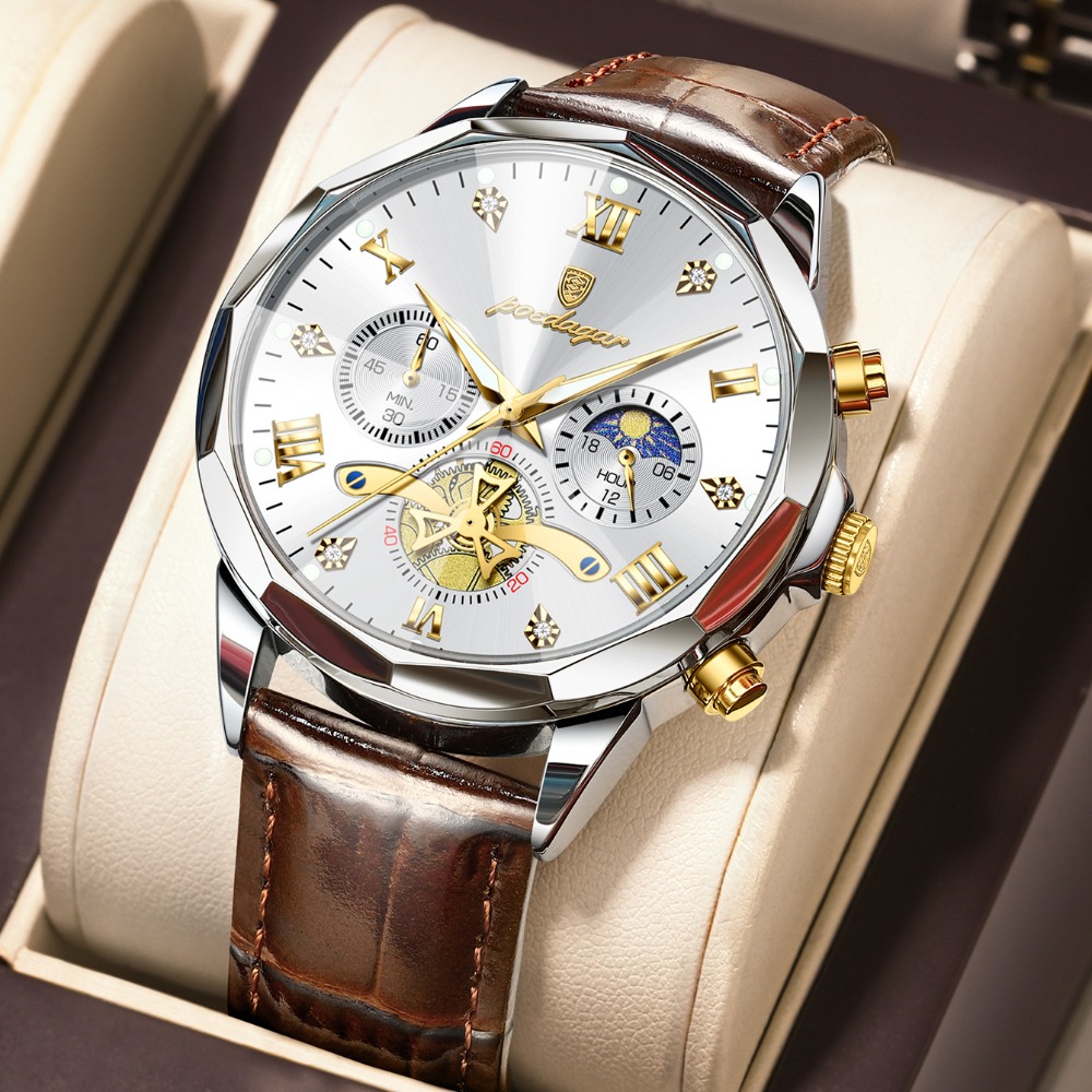 Image of New Fashionable Casual Men's Watch, Classic Round Dial, Men's Watch Timing Watch, Suitable For Work Gatherings And Parties, Suitable For Gift , For , For Fathers
