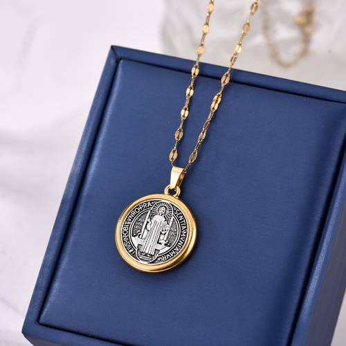 a titanium steel alloy religious pendant necklace fashion religious necklace suitable for daily or prayer wear