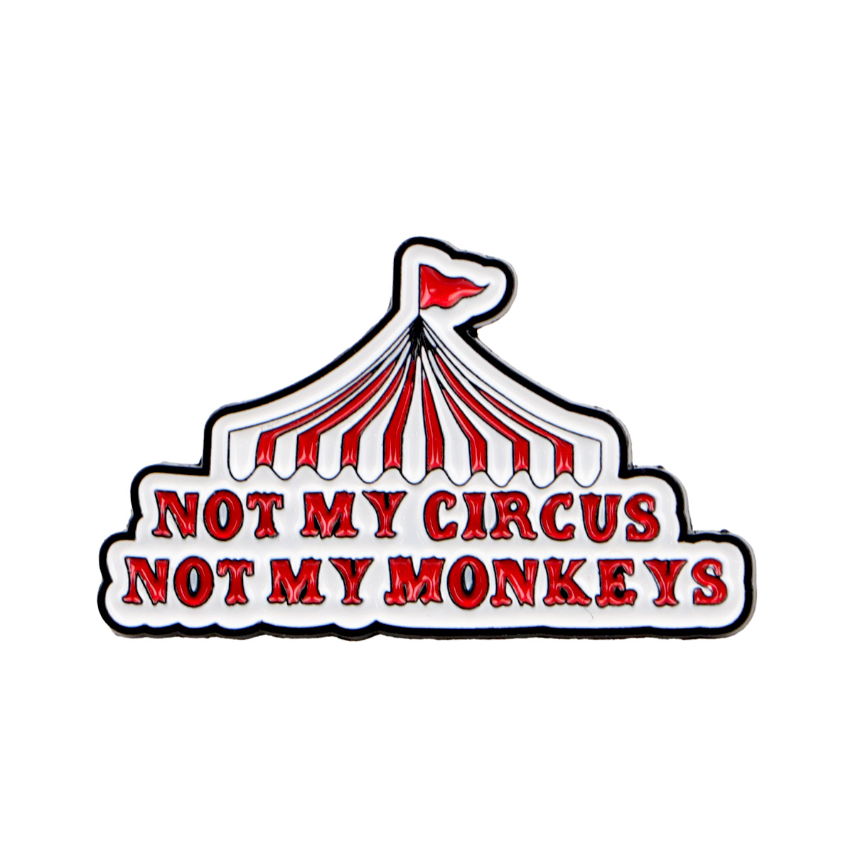 TEMU 1 pieza de "No es mi , no son mis monos" Esmalte para solapa, ideal para mochilas, maletas y como de regalo para joyería y insignias