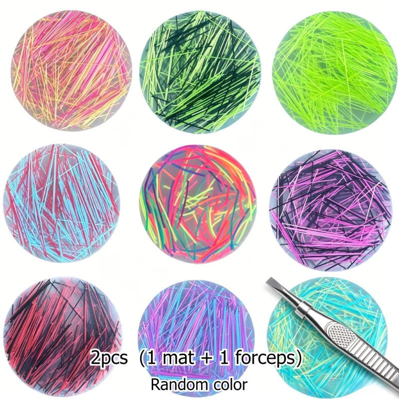 TEMU Set de Sous-verres Relax (1 Tapis + 1 Pince), Spécialisé pour l'Anxiété du Picage Cutané et la Trichotillomanie, Couleurs Aléatoires, Coussinets