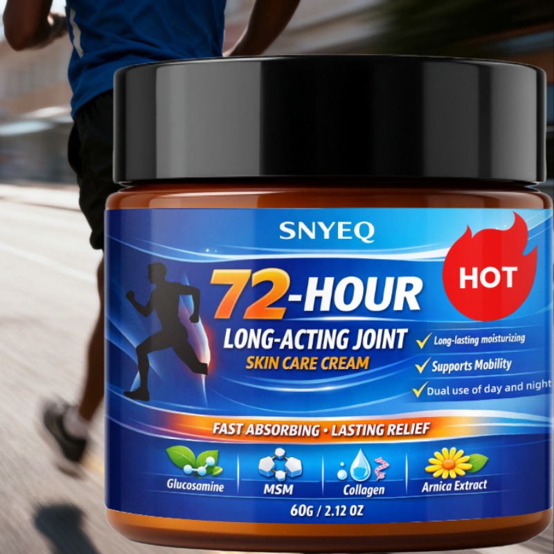 72-HOUR LONG-ACTING JOINT SKIN CARE CREAM-72 Hours, Conditioning, INSIST ON USING, Very Suitable for Lumbar Spine, Elbow, Joint Skin, Specially Developed for The Elderly, Athletes, Sedentary Office Workers, in a Week, 60G/2.12 OZ