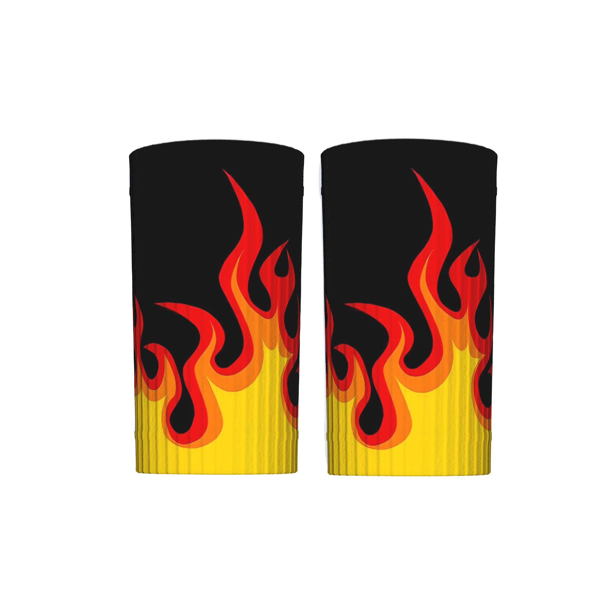 TEMU Flames Sports Wristband Wrist Fashionable Polyester 2d Print Design