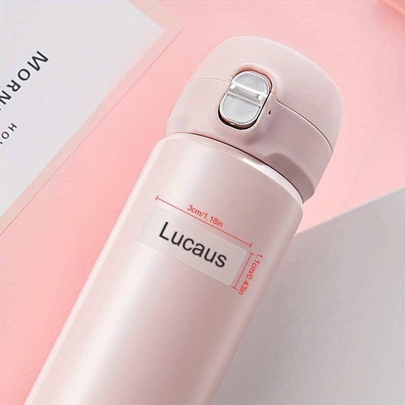 TEMU Etiquetas de personalizadas transparentes, juego de 27/162/222/462 piezas de 3*1.3 cm - Pegatinas de de material impermeable, adecuadas para