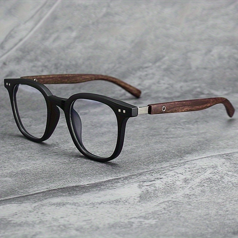 Image of Frame Blue Light Glasses - Retro Minimalist Style Suitable For Men, Women, Casual, Business, School Decoration Photo Props
