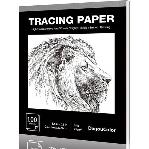 tracing paper 1 pack 100 sheets 21 6 x 27 9cm drawing pad overlays and sketching on art paper and sketch book