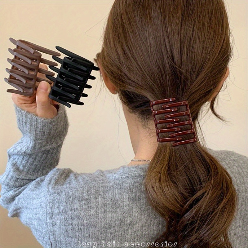 2 womens minimalist cross hair clip comb with a high end feel