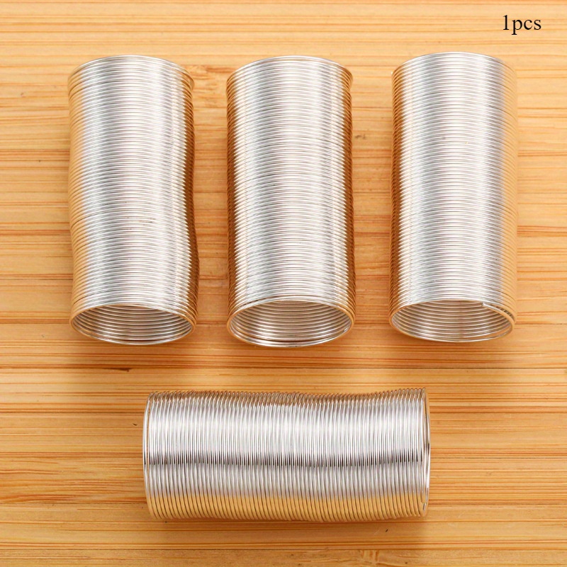 TEMU 1pc Flexible Steel Wire Coil - Ideal For Making, Crafting Rings And Beads, Making Supplies, Jewelry Making Supplies