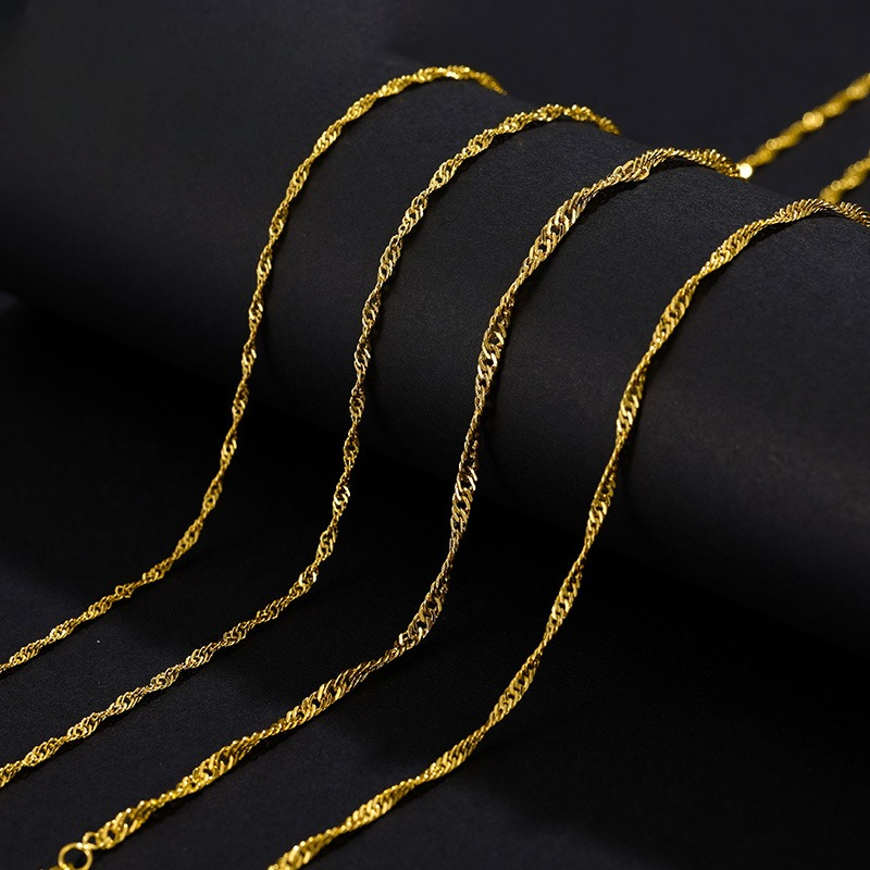 Women's Box Sticker Necklace, Light Luxury O-Type Chain