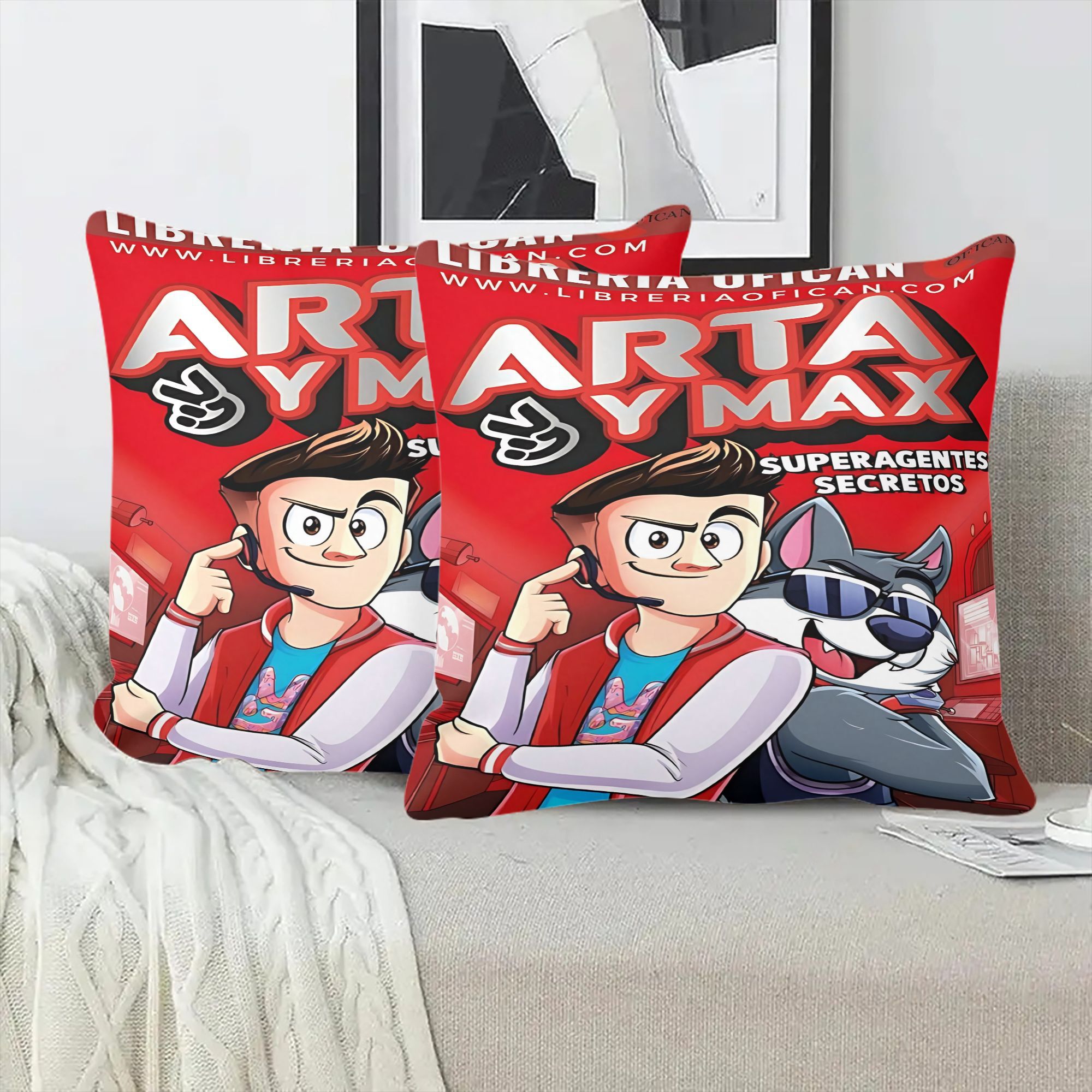 TEMU 2 fundas de almohada con cremallera inspiradas en | Lavables a máquina, aptas para sofá, cama, patio y decoración exterior, poliéster Jacquard