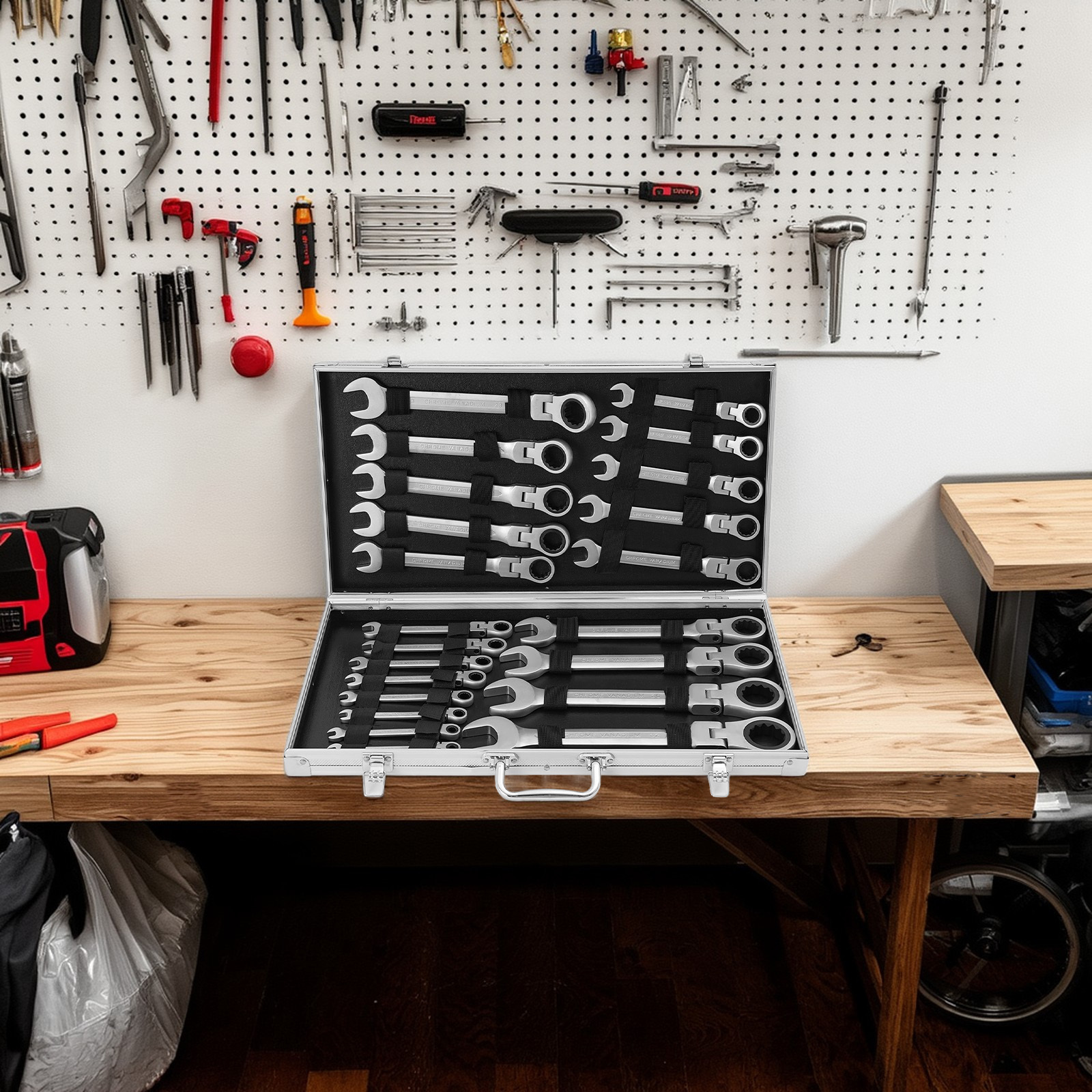 Image of 22pcs Spanner Open-end Wrench Tool Set 6-32mm