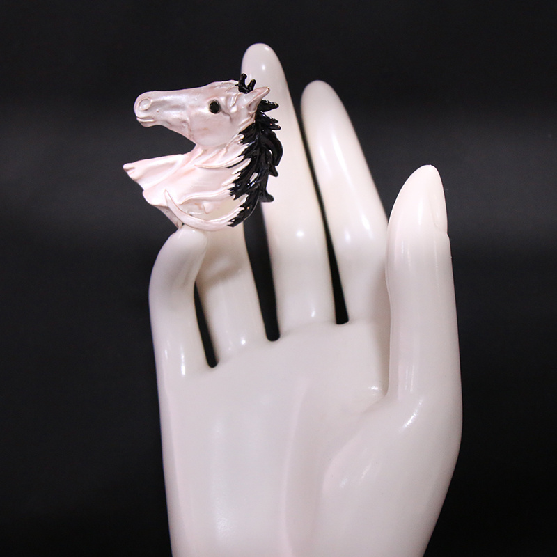 креативная брошь-голова лошади элегантная брошь с животным мотивом украшение аксессуар детали 0