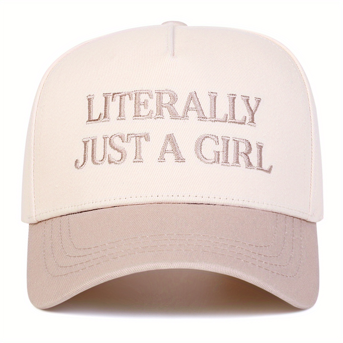TEMU A Stylish Five-panel For Women, Just A, Adjustable For Outdoor Casual Wear During Spring And Autumn, Travel And Beach Vacations