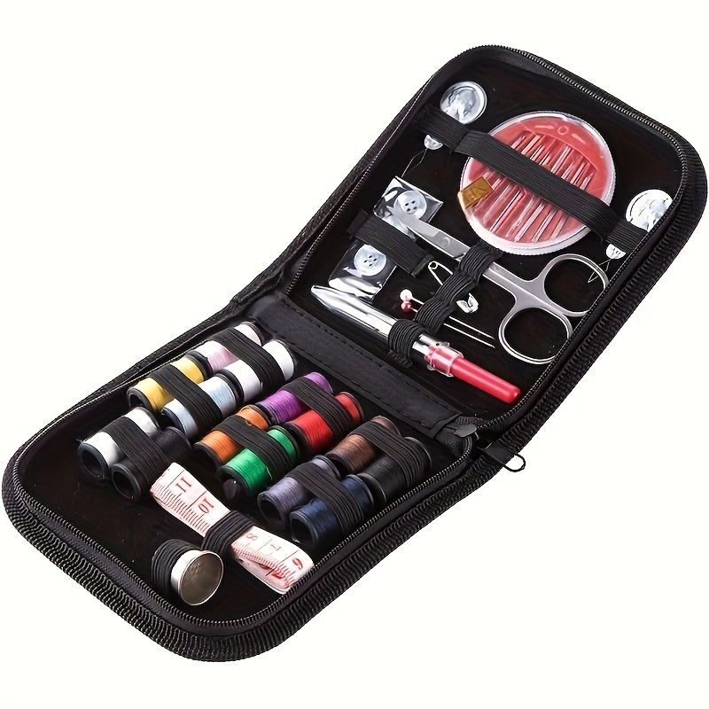 24pcs large eye steel needle complete sewing tool kit heavy duty hand sewing travel set including needle and thread for emergency repairs   making and clothing mending portable adult sewing supplies for easy repairs anywhere