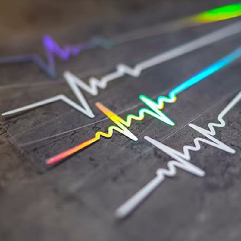

Autocollant de décalcomanie de d' d'ECG de de cœur, d'art , autocollant en plastique imperméable, pour la décoration de feu arrière de voiture et de moto