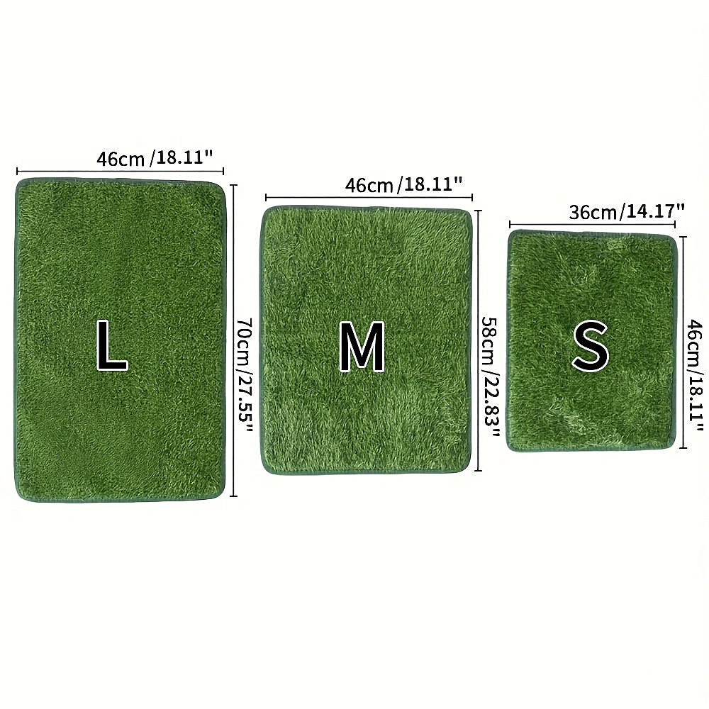 Ultimate Washable Dog Grass Mat - Reusable, Odor-Control Artificial Lawn for Pet Training, Easy-Clean Pee Pad with Non-Slip Backing, Perfect for Indoor or Outdoor Use The length of the grass blades is approximately 2 centimeters