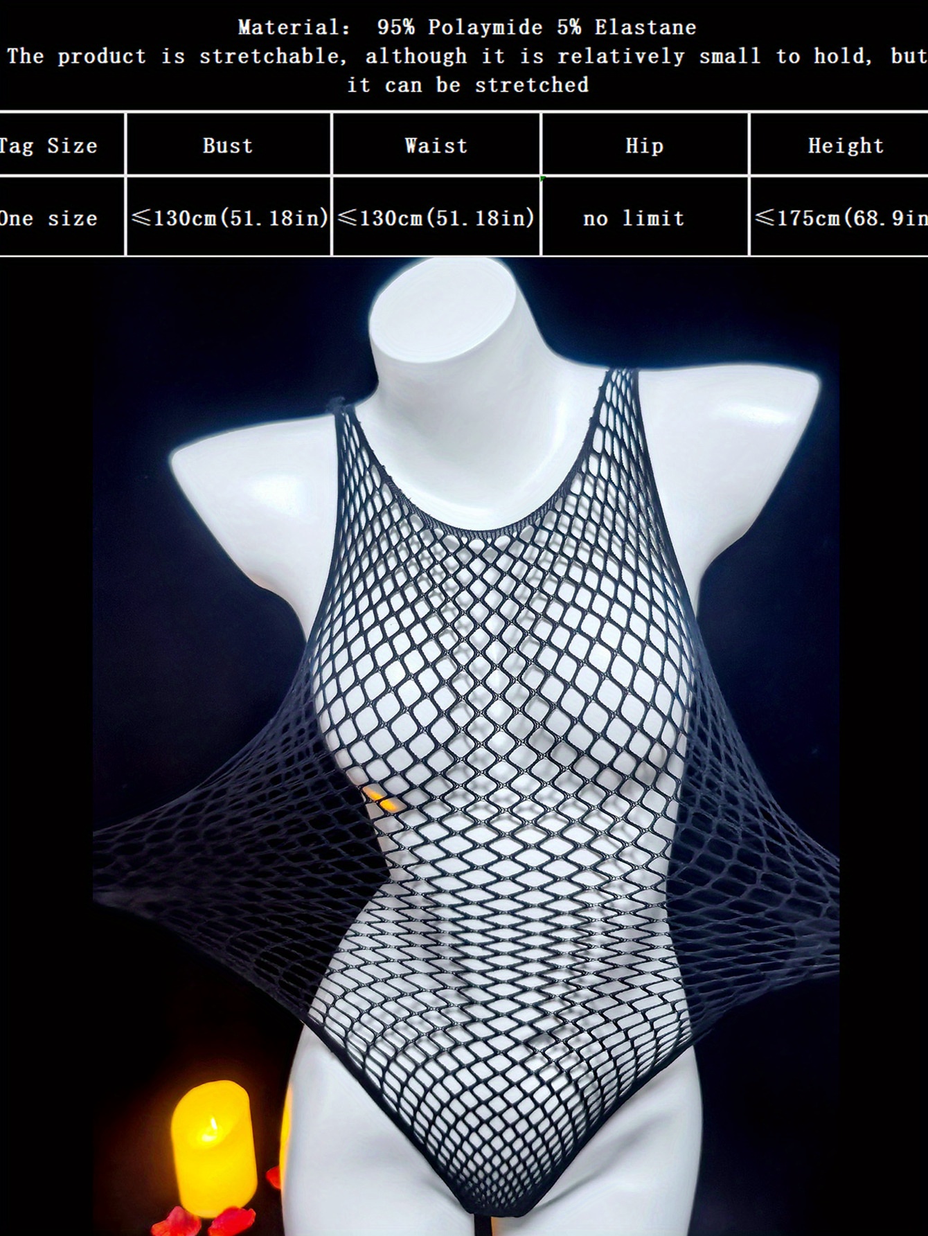1pc sexy womens fishnet bodysuit high stretch see through swimwear with cut out design black white mesh cover up for beach music festivals summer vacations festival swimwear sleek swimwear highelasticity fabric