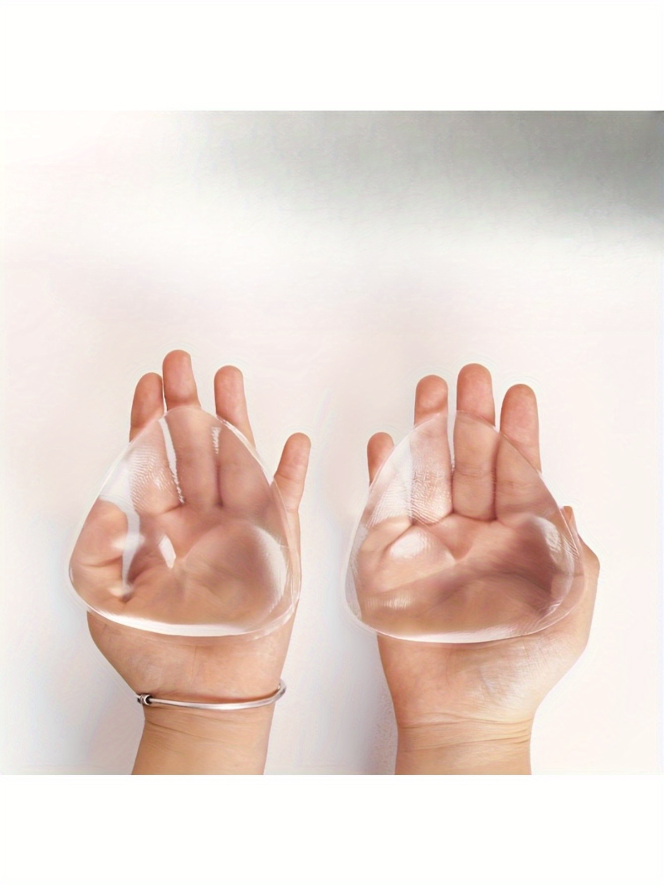 1 Pair of Invisible Silicone Bra Pads - Reusable, Seamless Lining for Bikinis, Swimsuits & Wedding Wear | Strong Bonding, Breathable & Hypoallergenic Material | Microporous Design for Comfort Enhancement & Shape | Natural Butt Enhancement | Fashionable Swimwear Accessories, Swimsuit Enhancer