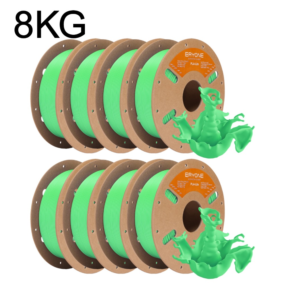 Eryone Pla-lite 3d Printing Supplies Filament For 3d Printer, , 8kg 1.75mm +/ -0.03mm, Compatible With Most 3d Printers, Easy & Transition