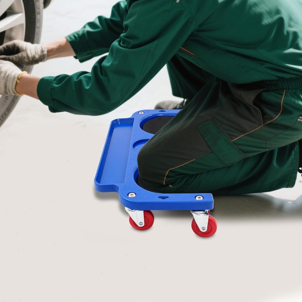 TEMU 5-wheel Knee Board With Wheels | Blue Knee Roll Board For Garage Work, Workshop, 100kg, Material: Other Plastic, Brand: Gdrasuya10