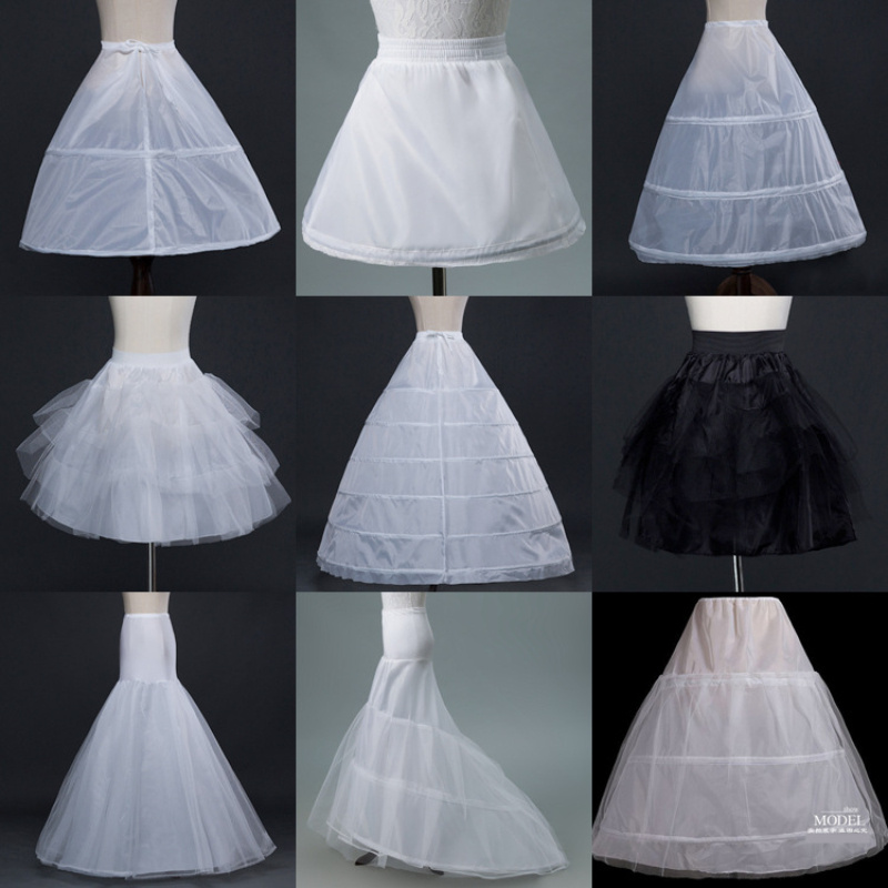 

Elegant Dress Petticoat With High-low Hem And Waistband - Fashionable Bridal Underskirt For A Flawless Look